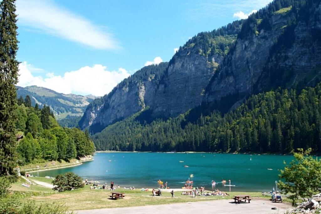 Le Relai S34 - Grand et lumineux studio avec coin montagne 4-6 pers, 50m des pistes, grand balcon exposé SUD, DRAPS NON COMPRIS Saint-Jean-dʼAulps Exterior foto