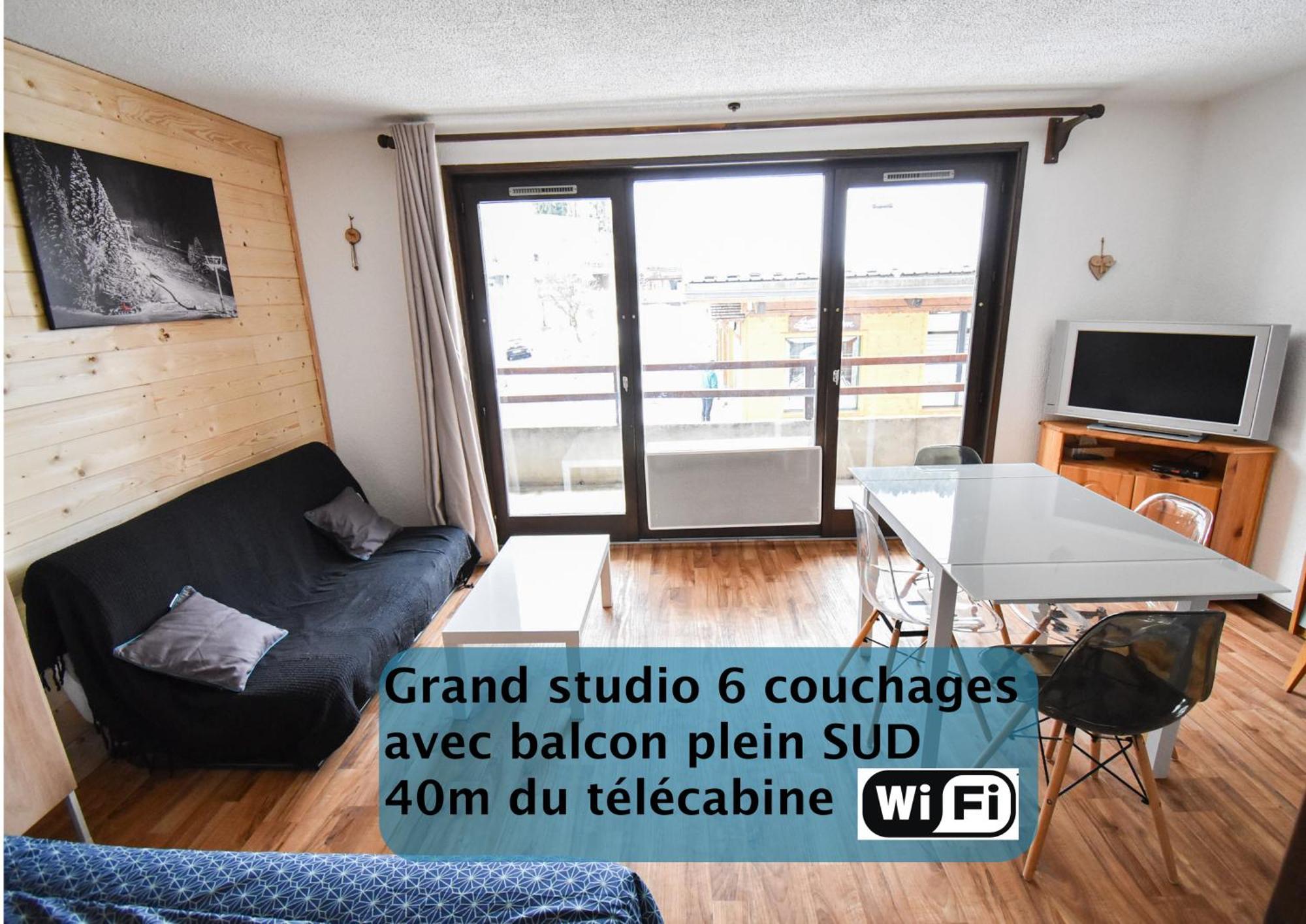 Apartamento Le Relai S34 - Grand et lumineux studio avec coin montagne 4-6 pers, 50m des pistes, grand balcon exposé SUD, DRAPS NON COMPRIS Saint-Jean-dʼAulps Exterior foto